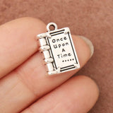 Alloy Book Shape Charms Once Upon a Time Jewelry DIY Charms 12*18mm 20pcs