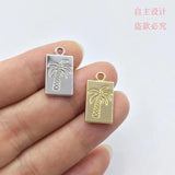 20pcs Palm Tree Zinc Alloy Charms for Jewelry Making