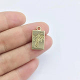 20pcs Palm Tree Zinc Alloy Charms for Jewelry Making