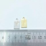 20pcs Palm Tree Zinc Alloy Charms for Jewelry Making