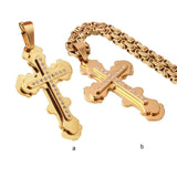 Stainless Lucky Pendant for Men Christian Necklace