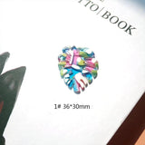 6pcs Monstera Leaves Charm Acetic Acid Big Pendants Earrings