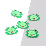 6pcs/pack Acrylic Frog Earring Charms For DIY Jewelry Making