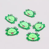 6pcs/pack Acrylic Frog Earring Charms For DIY Jewelry Making