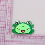 6pcs/pack Acrylic Frog Earring Charms For DIY Jewelry Making