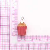 10pcs Mini Strawberry Chocolate Mushroom Resin Charms for DIY Jewelry Making