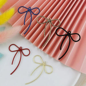 10pcs Big Size Spray Paint Bow Metal Charms Pendants for DIY Jewelry