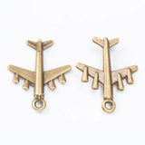 Set of 35 Vintage Aircraft Pendants for Jewelry Making