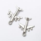 Set of 35 Vintage Aircraft Pendants for Jewelry Making