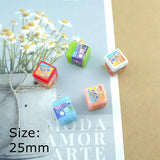 10pcs Resin Chewing Gum Charms DIY Jewelry Making Dollhouse