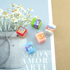 10pcs Resin Chewing Gum Charms DIY Jewelry Making Dollhouse