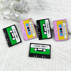 10pcs Magnetic Tape Acrylic Charms DIY Jewelry Earring Keychain Pendant 41*26MM