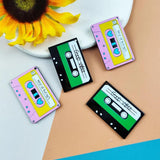 10pcs Magnetic Tape Acrylic Charms DIY Jewelry Earring Keychain Pendant 41*26MM