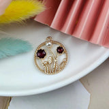 10pcs Pearl Wreath Bee Enamel Metal Charms for DIY Earring Jewelry Making