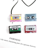 10pcs Retro Music 9060s Tape Alloy Charms Vintage Earring Keychain Pendant DIY