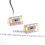 10pcs Retro Music 9060s Tape Alloy Charms Vintage Earring Keychain Pendant DIY