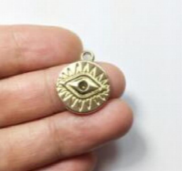 20pcs 16mm Eye Coin Zinc Alloy Charms Wholesale Jewelry DIY