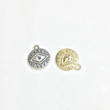 20pcs 16mm Eye Coin Zinc Alloy Charms Wholesale Jewelry DIY
