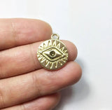 20pcs 16mm Eye Coin Zinc Alloy Charms Wholesale Jewelry DIY