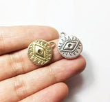 20pcs 16mm Eye Coin Zinc Alloy Charms Wholesale Jewelry DIY