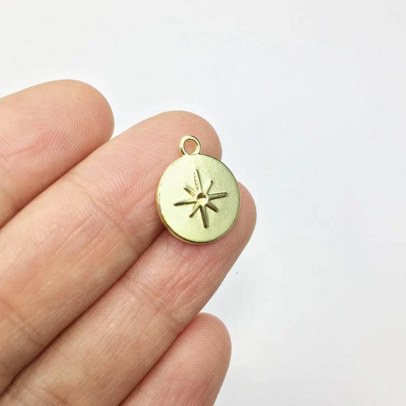 20pcs 13mm Zinc Alloy Tiny Hexagram Necklace Earring Bracelet DIY