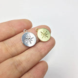 20pcs 13mm Zinc Alloy Tiny Hexagram Necklace Earring Bracelet DIY