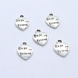 60pcs Tibetan Silver Friendship Charms Pendants 9x12mm
