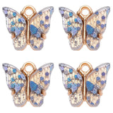 Colorful Gypsophila Butterfly Charm Pendant for Jewelry Making