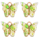 Colorful Gypsophila Butterfly Charm Pendant for Jewelry Making