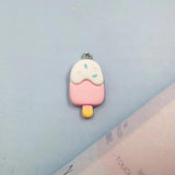 10pcs Heart Animal Bear Ice Cream Charms Pendant For Earring Jewlery Making