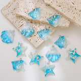 10pcs Glitter Marine Life Resin Charms for Necklace Bracelet Earring Making