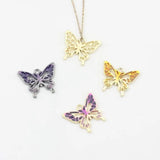 6pcs Zinc Alloy Enamel Butterfly Charms for DIY Jewelry Making