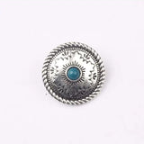 Retro Flowers Concho Buttons Charms Pendants 3pcs 30MM DIY Jewelry