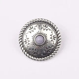 Retro Flowers Concho Buttons Charms Pendants 3pcs 30MM DIY Jewelry