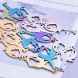 5Pcs/Lot Stainless Steel Ballerina Ballet Dancing Girl Charms