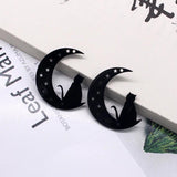 10pcs/pack Acrylic Moon Star Cat Charms for DIY Jewelry Making