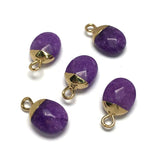 Agates Pendant Lapis Lazuli Charms for DIY Jewelry Making 8x8mm