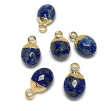 Agates Pendant Lapis Lazuli Charms for DIY Jewelry Making 8x8mm