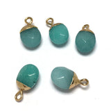 Agates Pendant Lapis Lazuli Charms for DIY Jewelry Making 8x8mm