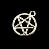 50pcs/lot Silver Star Alloy Charms Pendants DIY Necklace Bracelet Jewelry Making