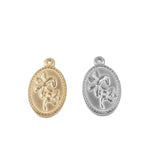 5pcs Stainless Steel High Flower Charm Pendant Wholesale DIY Jewelry