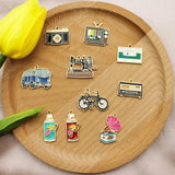 10pcs Classic Recorder Tape Camera Sew Charms for DIY Jewelry Making