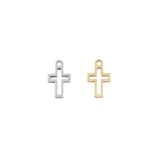 10pcs Stainless Steel High Cross Charms Pendant DIY Jewelry Unfading 2 Colors