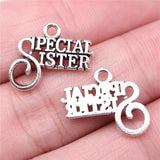 20pcs Special Sister Charms DIY Jewelry Findings Pendant