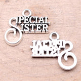 20pcs Special Sister Charms DIY Jewelry Findings Pendant