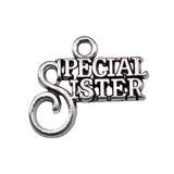 20pcs Special Sister Charms DIY Jewelry Findings Pendant