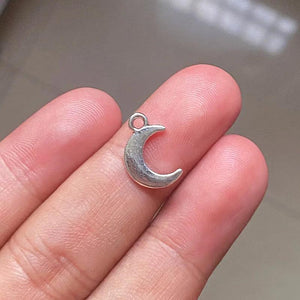 60pcs Moon Charms Pendants DIY Jewelry Making Supplies
