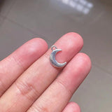 60pcs Moon Charms Pendants DIY Jewelry Making Supplies