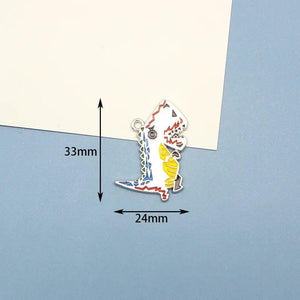 10pcs Dino Monster Enamel Charms for DIY Jewelry Making