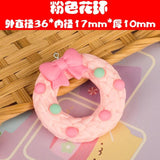 10Pcs Christmas Bow Resin Charms for DIY Earrings Necklace